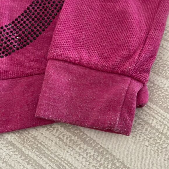 Butter Hot Pink Ombré Girls Coffee Sparkle Sweater - Picture 5 of 7